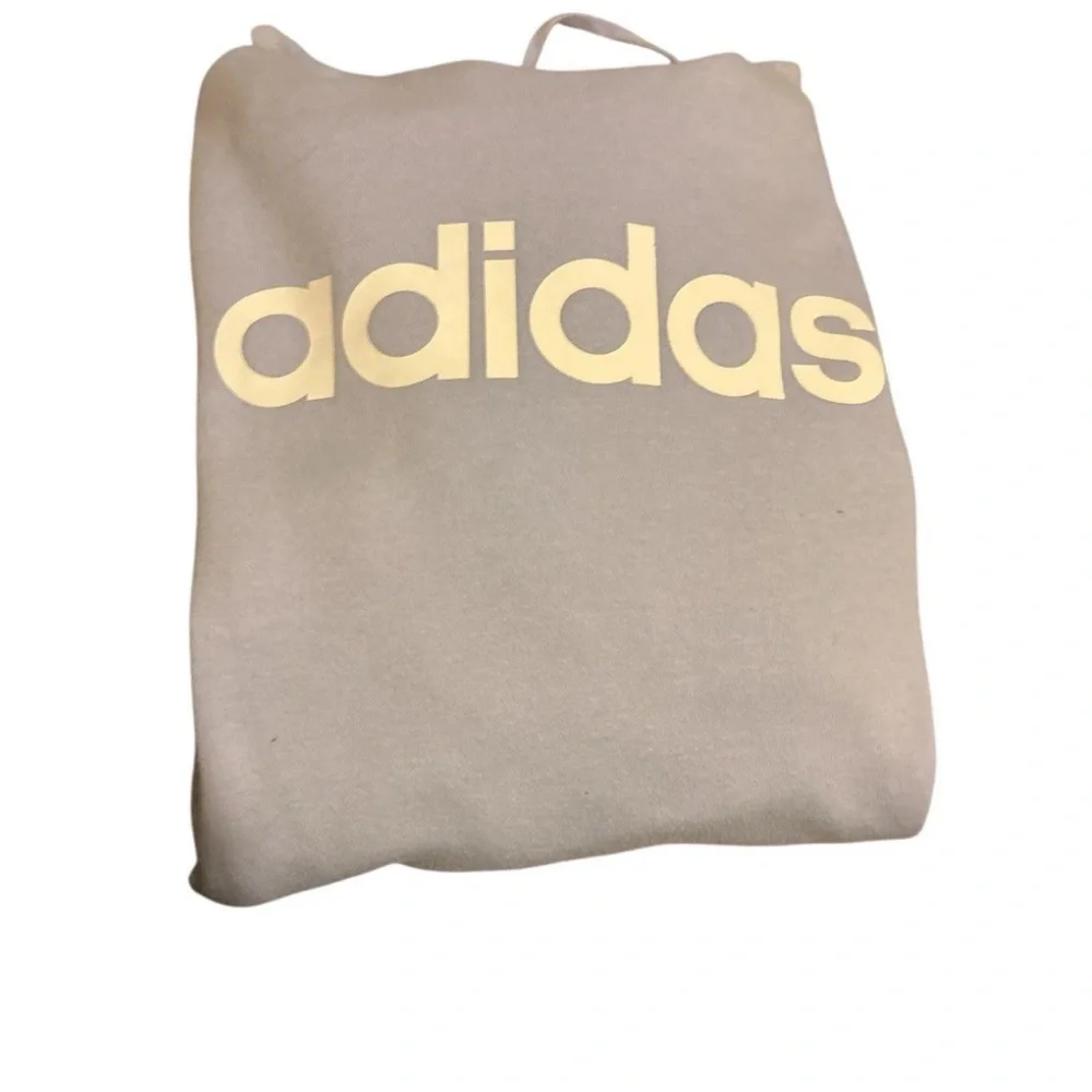 Adidas Unisex Lilac Purple Logo Hoodie Sweatshirt